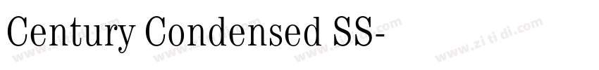 Century Condensed SS字体转换 Century Condensed SS字体转换